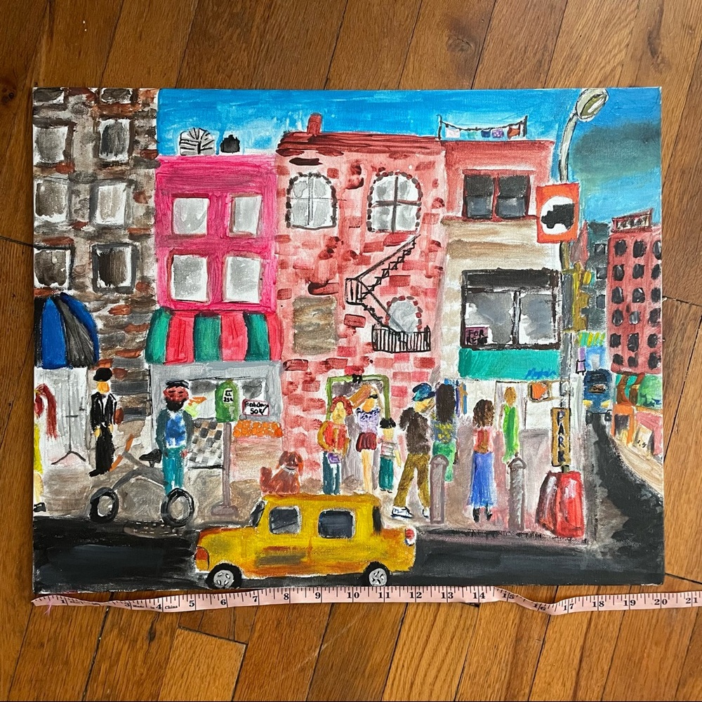 16" X 20" Flat canvas Pianting